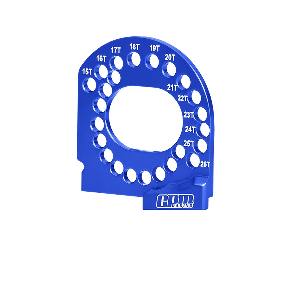 Aluminum 7075 Alloy Motor Plate 15T-26T For Traxxas Mini XRT VXL 3S / Mini Rally / 1:16 Slash 4X4 /1:16 Maxx Monster Truck Upgrades - Blue