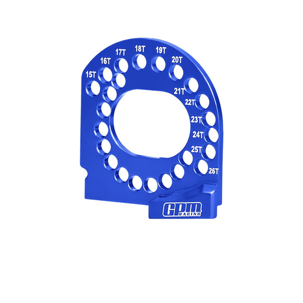 Aluminum 7075 Alloy Motor Plate 15T-26T For Traxxas Mini XRT VXL 3S / Mini Rally / 1:16 Slash 4X4 /1:16 Maxx Monster Truck Upgrades - Blue