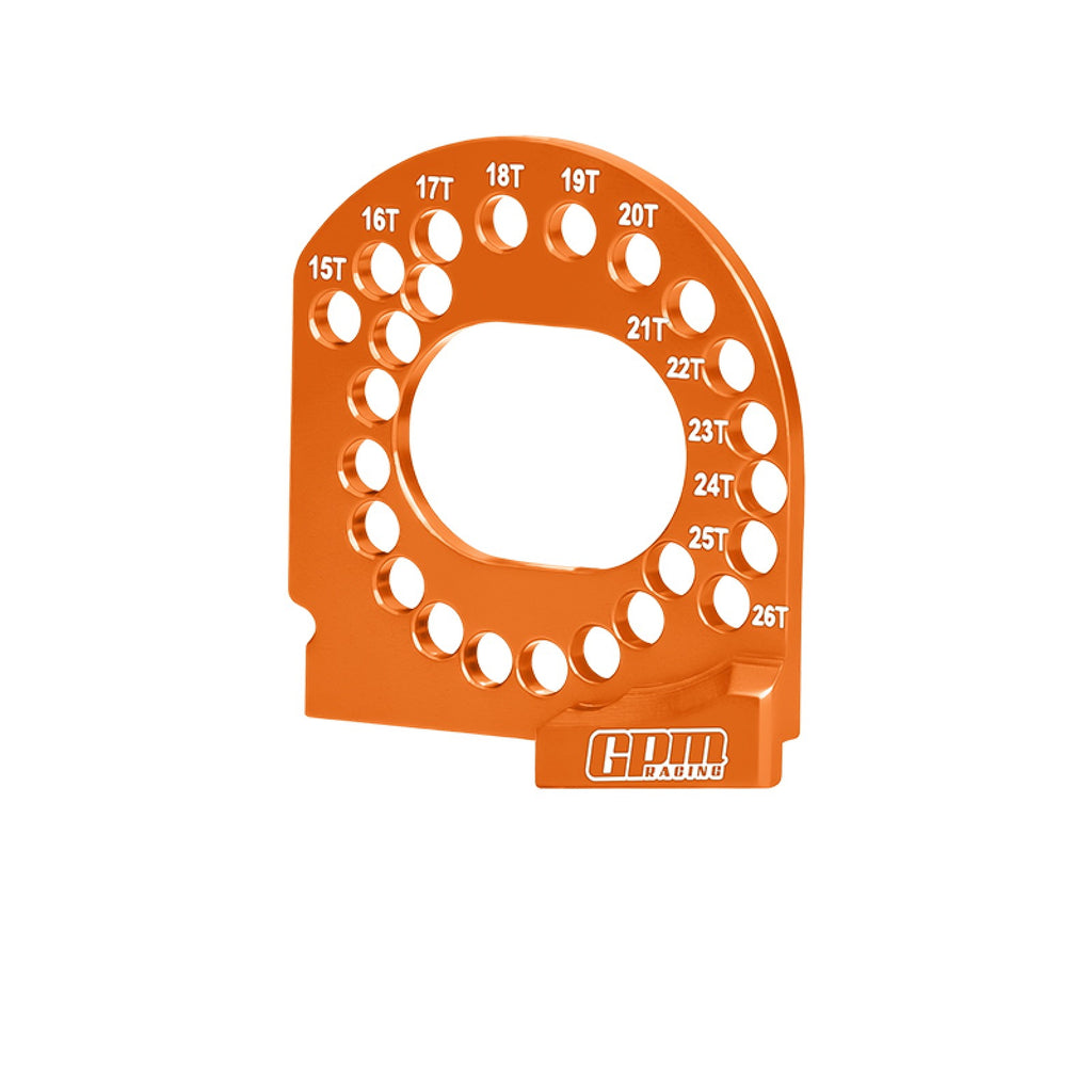 Aluminum 7075 Alloy Motor Plate 15T-26T For Traxxas Mini XRT VXL 3S / Mini Rally / 1:16 Slash 4X4 /1:16 Maxx Monster Truck Upgrades - Orange