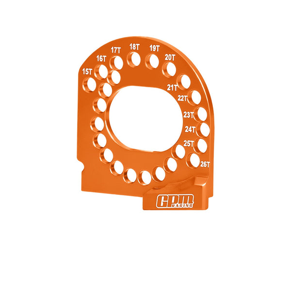 Aluminum 7075 Alloy Motor Plate 15T-26T For Traxxas Mini XRT VXL 3S / Mini Rally / 1:16 Slash 4X4 /1:16 Maxx Monster Truck Upgrades - Orange