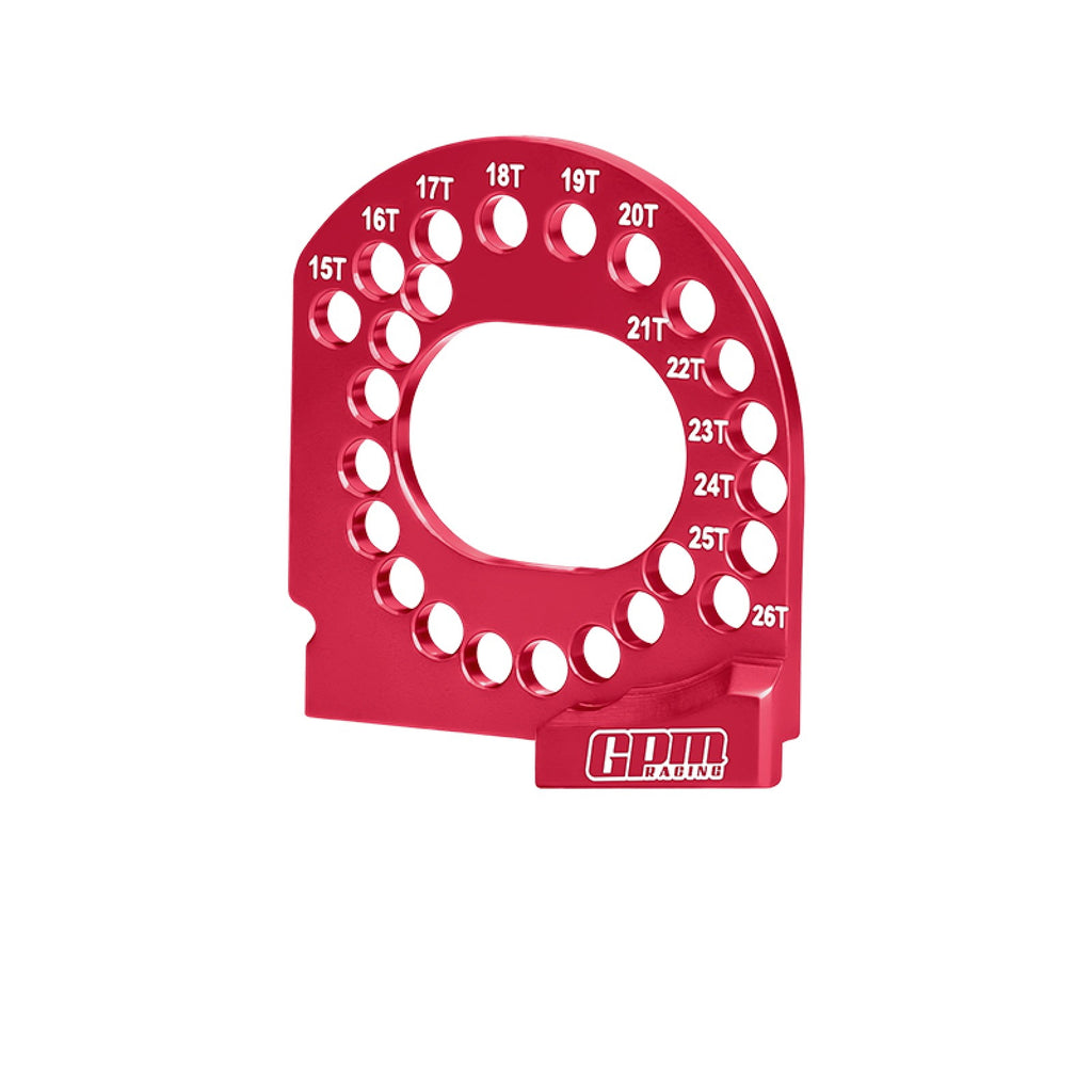 Aluminum 7075 Alloy Motor Plate 15T-26T For Traxxas Mini XRT VXL 3S / Mini Rally / 1:16 Slash 4X4 /1:16 Maxx Monster Truck Upgrades - Red