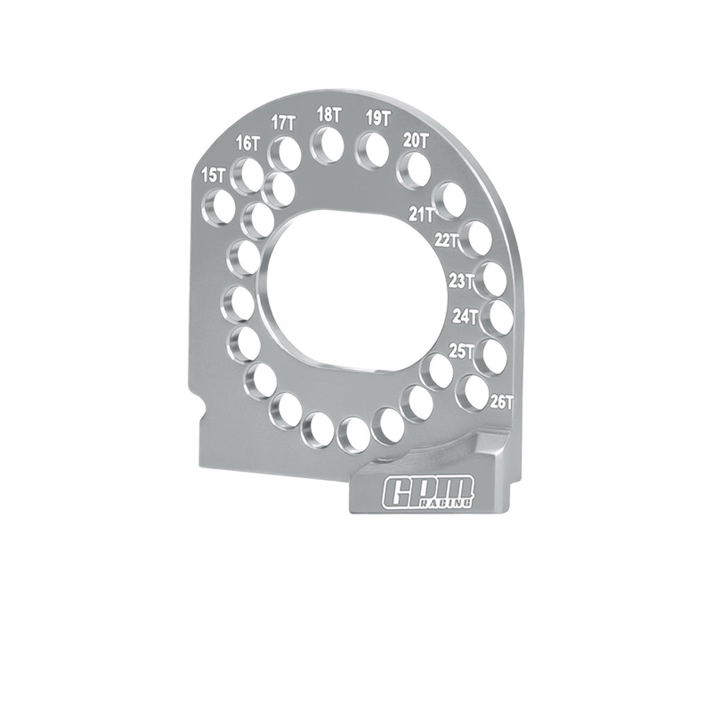 Aluminum 7075 Alloy Motor Plate 15T-26T For Traxxas Mini XRT VXL 3S / Mini Rally / 1:16 Slash 4X4 /1:16 Maxx Monster Truck Upgrades - Silver