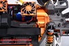 Aluminum 7075 Alloy Integrated Motor Base (Original) For Traxxas 1:16 Mini XRT 3S / Mini Maxx Monster Truck Upgrades - Orange