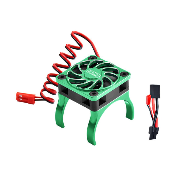 Aluminum 6061-T6 Alloy High Speed Cooling Fan 18000 RPM Compatible With 36mm Motor For Traxxas 1:16 Mini Maxx / Mini XRT 3S / 1/8 Jato 2S 4S Upgrade Parts - Green