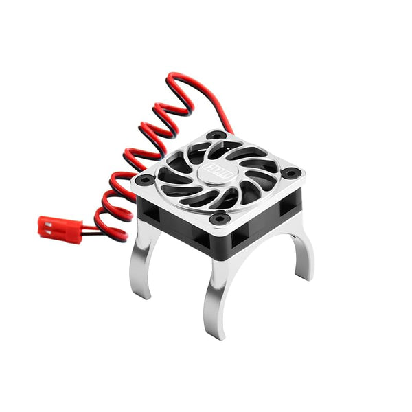 Aluminum 6061-T6 Alloy High Speed Cooling Fan 18000 RPM Compatible with 36mm Motor for Traxxas 1:16 Mini Maxx / Mini Slash / XRT VXL 3S / 1:8 Jato 2S 4S Upgrade Parts - Silver