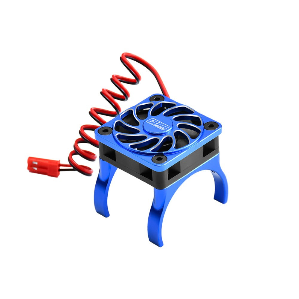 Aluminum 6061-T6 Alloy High Speed Cooling Fan 18000 RPM Compatible With 36mm Motor For Traxxas 1:16 Mini Maxx / Mini XRT 3S / 1/8 Jato 2S 4S Upgrade Parts - Blue