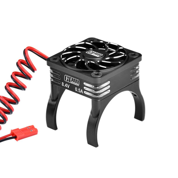 Aluminum High Speed Cooling Fan 20000 RPM Compatible With 36mm Motor For Traxxas 1:16 Mini Maxx / Mini Slash / XRT VXL 3S / 1:8 Jato 4X4 Upgrades - Black