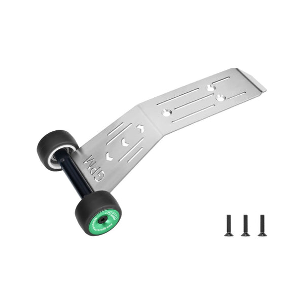 Stainless Steel Bearing Wheelie Bar For Traxxas 1:16 Mini Maxx / Mini XRT 3S Monster Truck Upgrades - Green