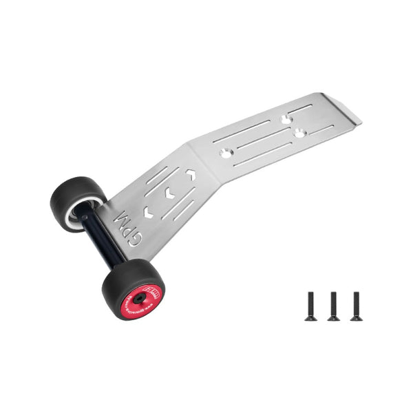 Stainless Steel Bearing Wheelie Bar For Traxxas 1:16 Mini Maxx / Mini XRT 3S Monster Truck Upgrades - Red