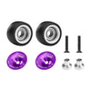 Aluminum 7075-T6 Alloy Wheelie Bar Wheel & Bearing For Traxxas Mini XRT VXL 3S / Mini Maxx Monster Truck Upgrades - Purple