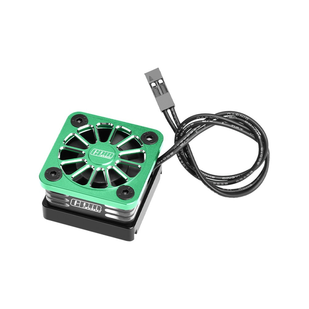 Aluminum 6061-T6 Alloy Esc High Speed Cooling Fan 20000 RPM (BL-2S: 3383 and Velineon VXL-3S: 3355R) For Traxxas 1:16 Mini XRT / Mini Maxx / 1:8 Jato 4X4 / 1:10 Slash Mudboss / Ford Fiesta ST Rally - Green