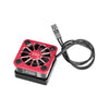 Aluminum 6061-T6 Alloy Esc High Speed Cooling Fan 20000 RPM (BL-2S: 3383 and Velineon VXL-3S: 3355R) For Traxxas 1:16 Mini XRT / Mini Maxx / 1:8 Jato 4X4 / 1:10 Slash Mudboss / Ford Fiesta ST Rally - Red