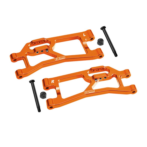 Aluminum 7075 Alloy Rear Lower Suspension Arms For Traxxas 1/16 Mini XRT VXL-3S 108076-1 Monster Truck Upgrades - Orange