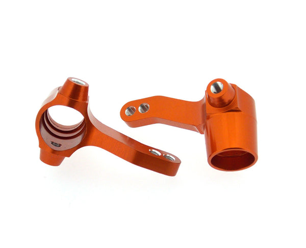 Tamiya Ford F350 High-Lift Aluminum Front/Rear Steering Knuckle - 1Pr Set Orange