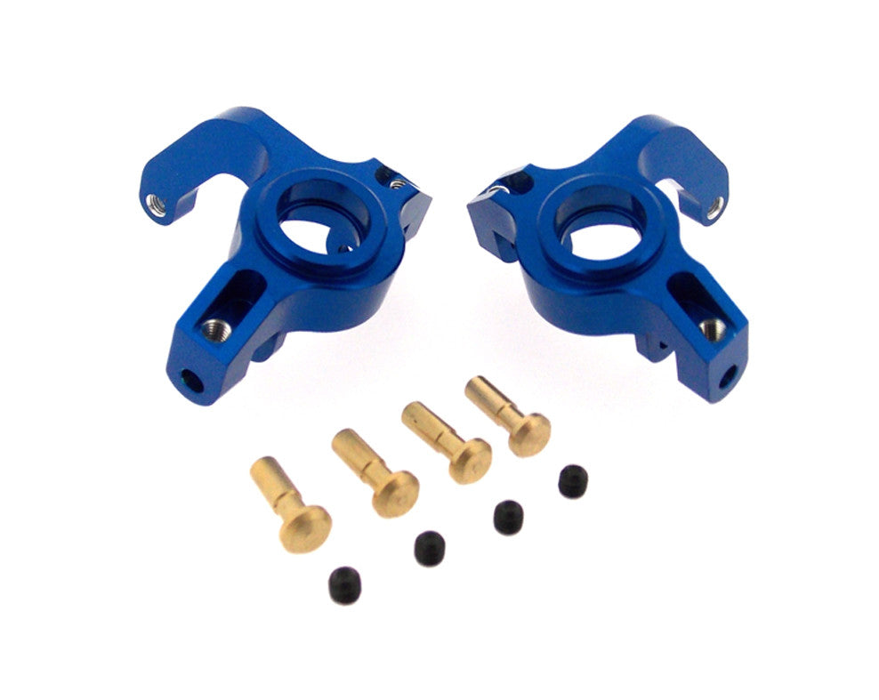 Axial EXO Aluminum Front Knuckle Arm - 1Pr Set Blue