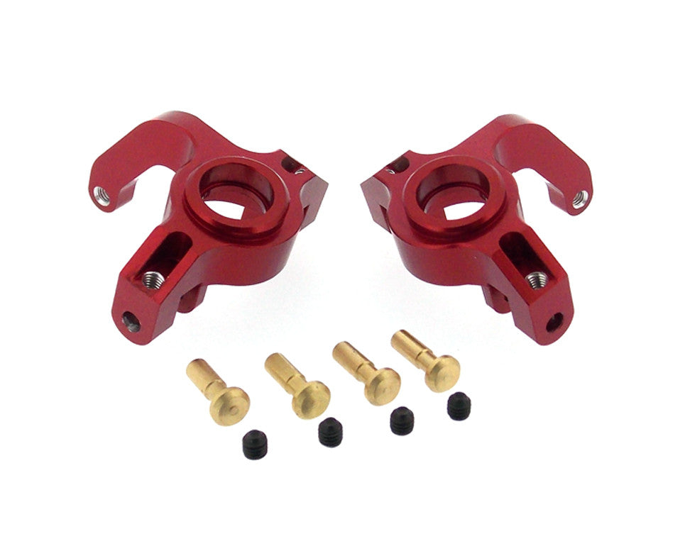 Axial EXO Aluminum Front Knuckle Arm - 1Pr Set Red