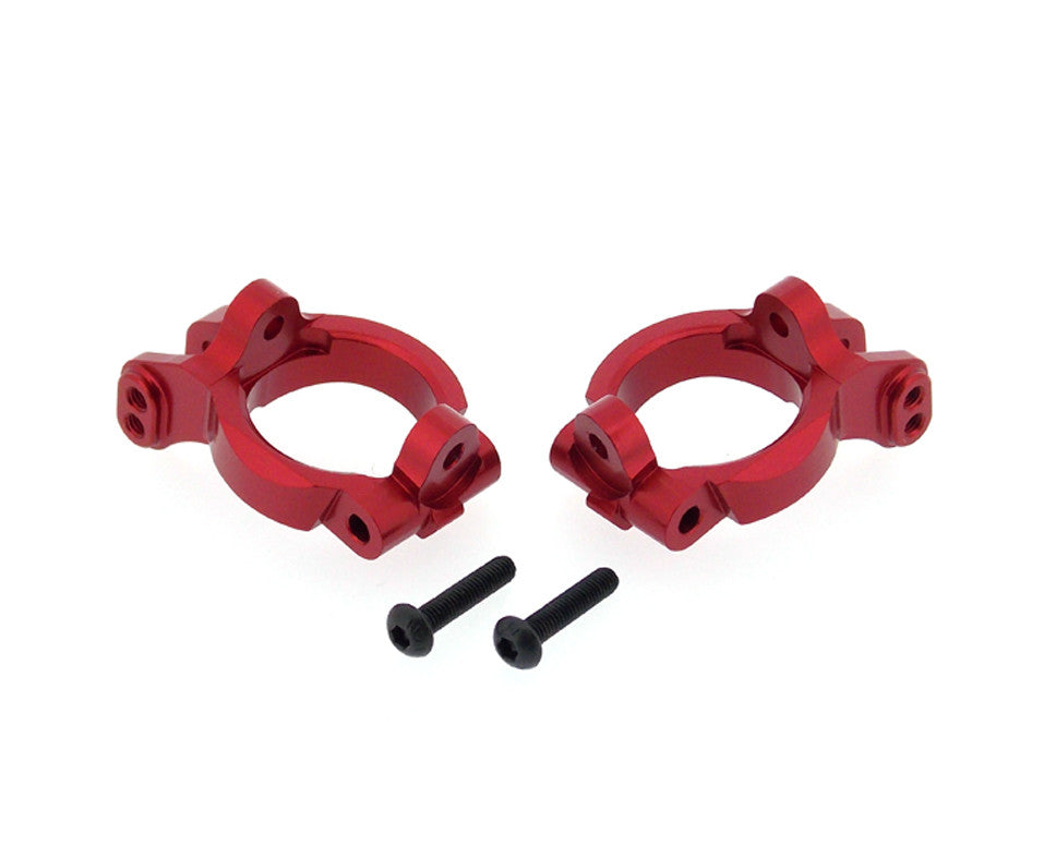 Axial EXO & Yeti Aluminum Front C-Hub - 1Pr Set Red