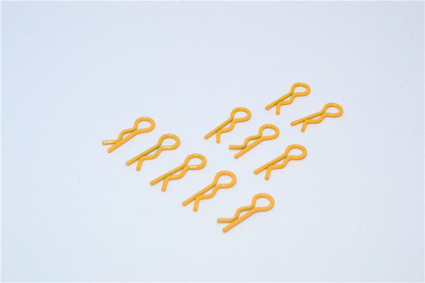 Small Flu Body Clips Set - 10Pcs Orange