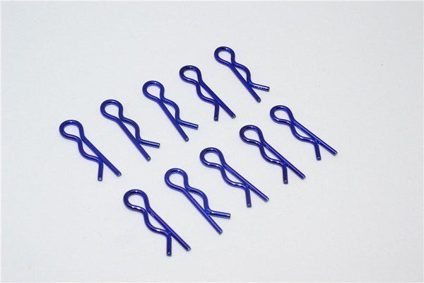Medium Flu Clip Set - 10Pcs Blue