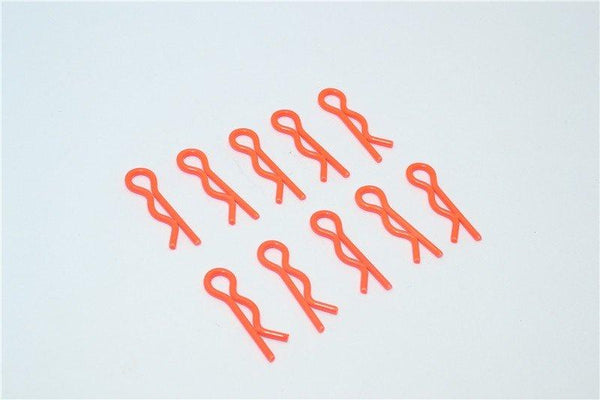 Medium Flu Clip Set - 10Pcs Orange