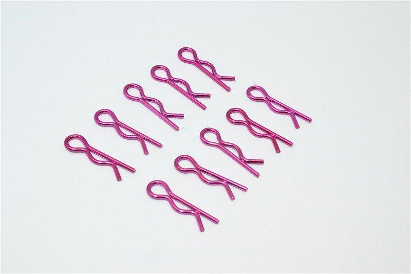 Medium Flu Clip Set - 10Pcs Purple