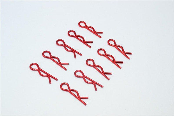 Medium Flu Clip Set - 10Pcs Red