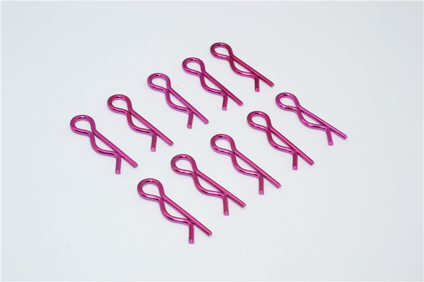 Big Flu Bodu Clip Set - 10Pcs Purple