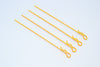 Long Flu Body Clip Set (Stick Length Of 100mm) - 4Pcs Yellow