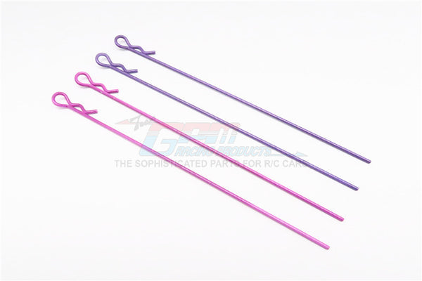 Extend Long Body Clip Set (Stick Length 120mm) Mixed Color - 4Pcs
