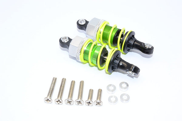 1/10 Touring - Plastic Ball Top Damper (50mm) With Washers & Screws - 1Pr Set Green - JTeamhobbies