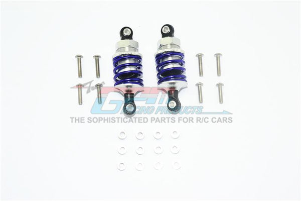 Aluminum Front Or Rear Spring Dampers (50mm) For 1:10 R/C Cars - 1Pr Set Silver