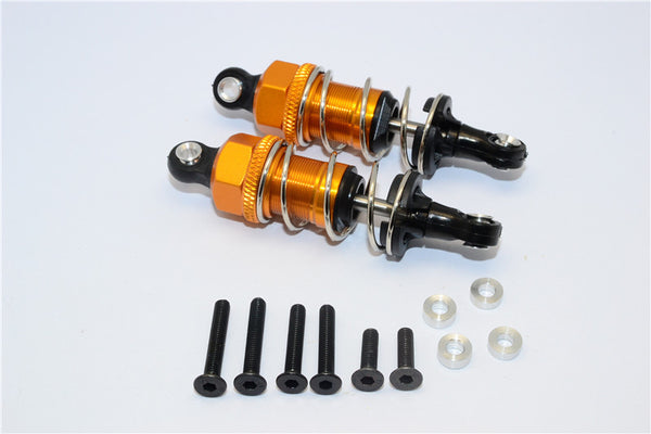 1/10 Touring - Plastic Ball Top Damper (55mm) With Washers & Screws - 1Pr Set Gold - JTeamhobbies