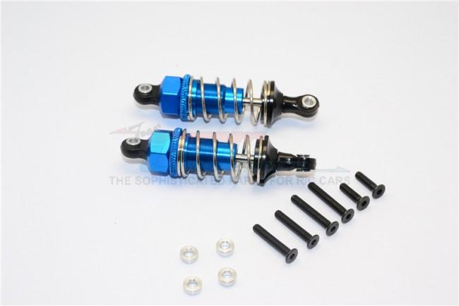 1/10 Touring - Plastic Ball Top Damper (60mm) With Washers & Screws - 1Pr Set Blue