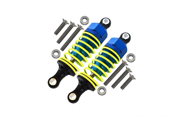 Plastic Ball Top Damper (60mm) With Washers & Screws For 1/10 RC Touring Car - 1Pr Set Blue