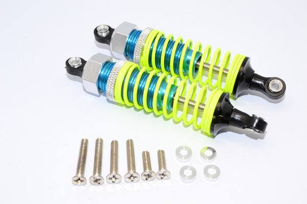 1/10 Touring - Plastic Ball Top Damper (75mm) With Washers & Screws - 1Pr Set Blue - JTeamhobbies