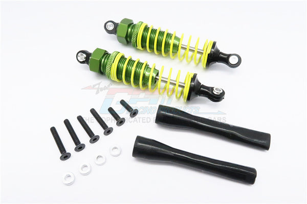 Off Road - Plastic Ball Top Damper (80mm) With Dust-Proof Black Plastic Cover & Washers & Screws - 1Pr Set Green