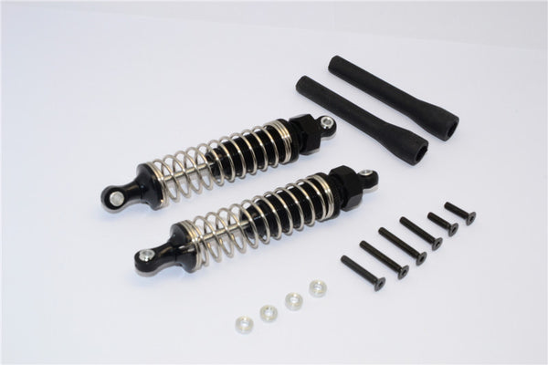 Off Road - Plastic Ball Top Damper (90mm) With Dust-Proof Black Plastic Cover & Washers & Screws - 1Pr Set Black