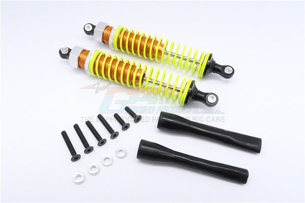 Off Road - Plastic Ball Top Damper (100mm) With Dust-Proof Black Plastic Cover & Washers & Screws - 1Pr Set Gold
