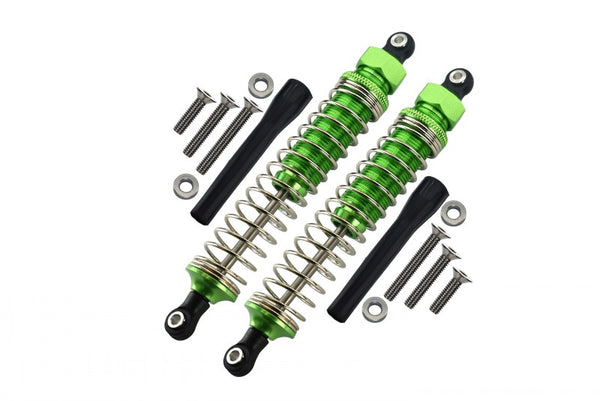 Off-Road - Plastic Ball Top Damper (105mm) With Dust-Proof Black Plastic Cover & Washers & Screws - 1Pr Set Green