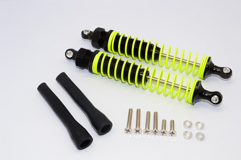 Off-Road - Plastic Ball Top Damper (110mm) With Dust-Proof Black Plastic Cover & Washers & Screws - 1Pr Set Black