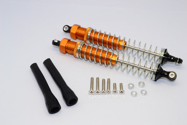 Off Road - Plastic Ball Top Damper (120mm) With Dust-Proof Black Plastic Cover & Washers & Screws - 1Pr Set Gold