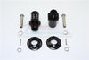 Aluminum Rear Wheel Hex Adaptors 23mm - 1 Set Black