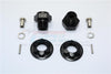 Aluminum Front Wheel Hex Adaptors 8mm - 1 Set Black