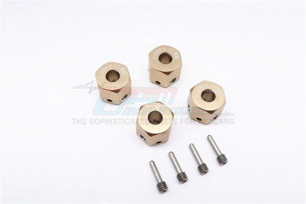 Aluminum Universal Hex Adapter 12mmx11mm - 4Pcs Set Titanium