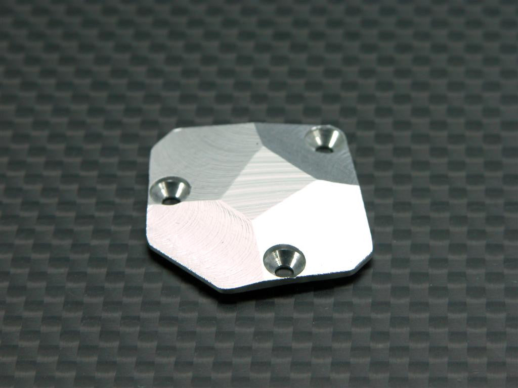 Team Associated RC18T Aluminum Chassis Gear Cover - 1Pc Silver