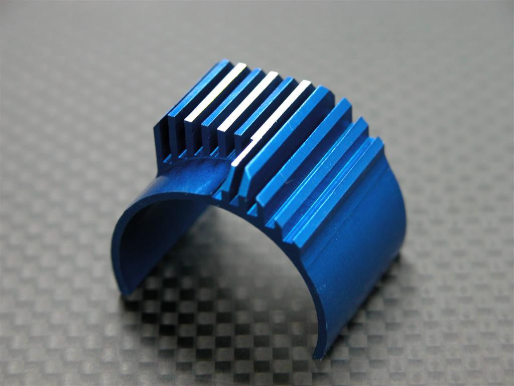 Team Associated RC18T Aluminum Motor Heat Sink (11 Fins) - 1Pc Blue