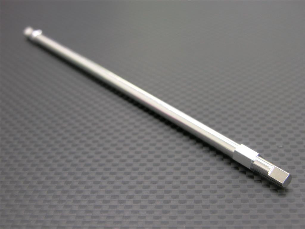 Team Associated RC18T Aluminum Main Shaft - 1Pc Silver