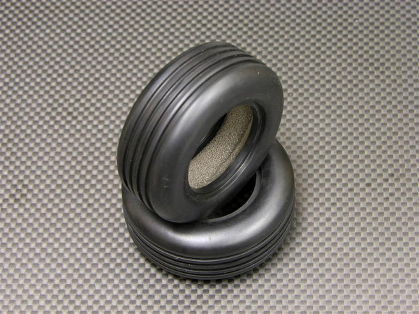 Team Associated RC18T Rear Rubber Standard Radial Tires With Insert (40 Deg) - 1 Pr