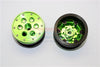 Aluminum+ Plastic Beadlock Weighted Wheels With Weight Holder & Bearings Suitable For All 2.2'' Tires - 1Pr Set Green