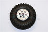 Aluminum+ Plastic Beadlock Weighted Wheels With Weight Holder & Bearings Suitable For All 2.2'' Tires - 1Pr Set Orange